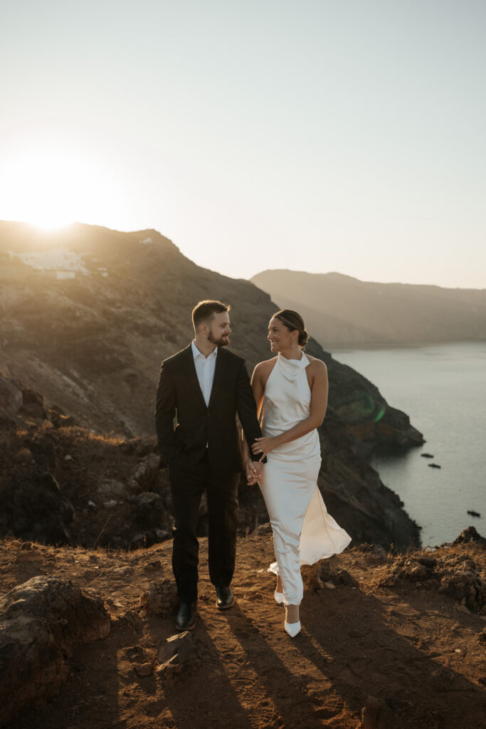 adventure elopement Greece packing list couple Santorini